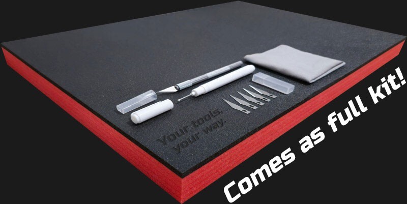 CRAFTSMAN DARK shadow foam tool tray insert storage organizer toolbox kit set