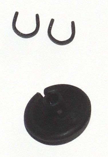 2 BLACK SOFT FLEX KISSER BUTTONS With Clips Archery Bow String Bowstring FREE SH