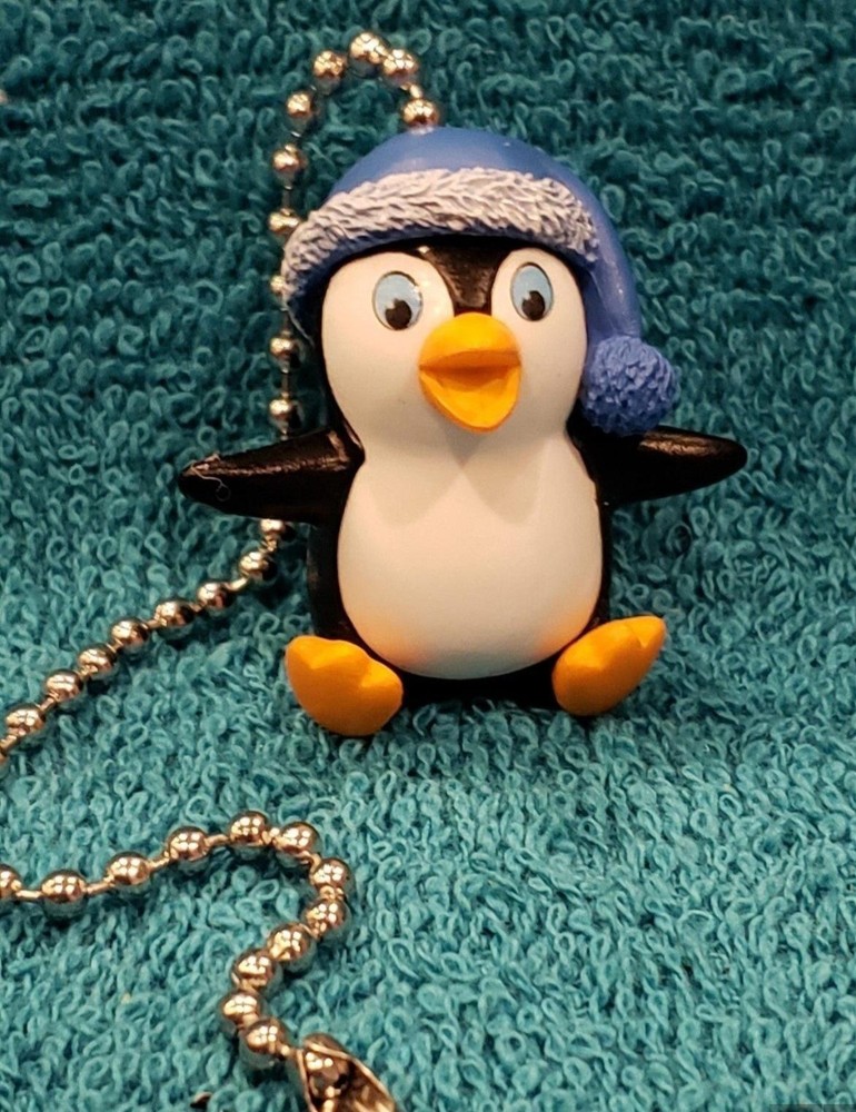 Penguin Handmade Light Pull or Fan Pull - Penguin Decor