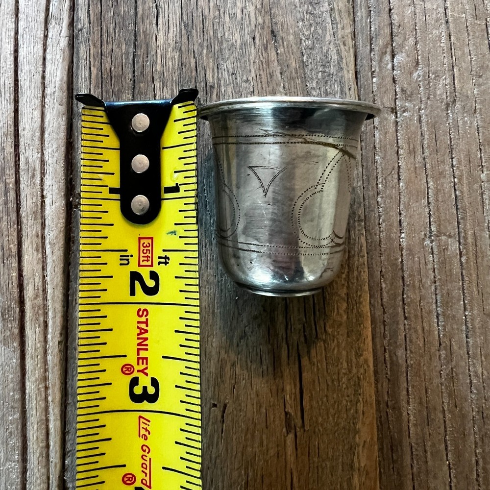 Antique Silverplate Vodka, Beaker, or Kiddush Cup