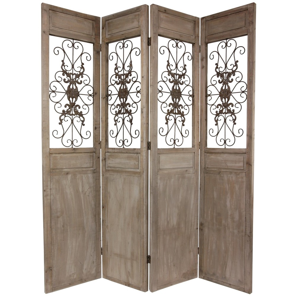 7 ft. Tall Railing Scrolls Room Divider