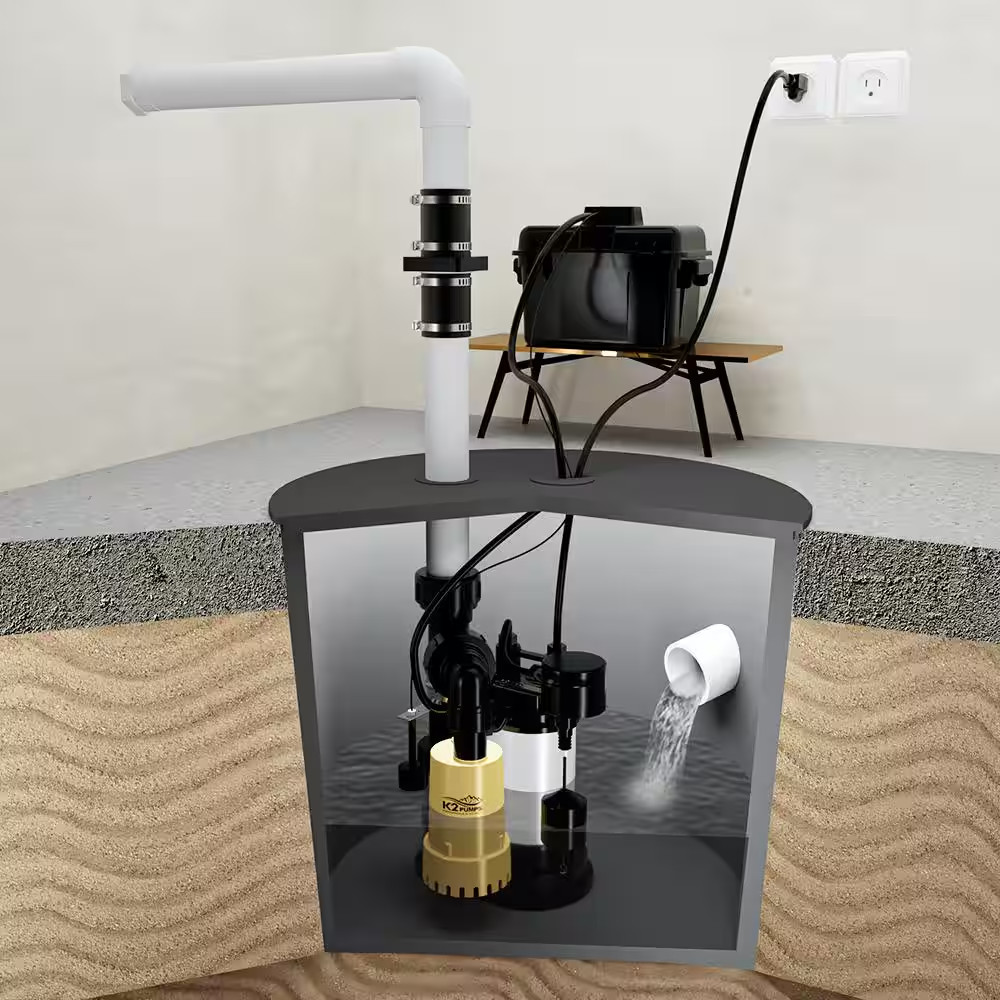 Compact Primary Pump and Battery Backup Pump System