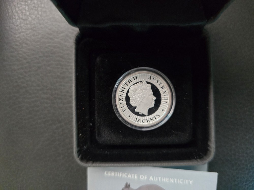 2016 1/4oz Silver Proof Australian Kangaroo Coin.