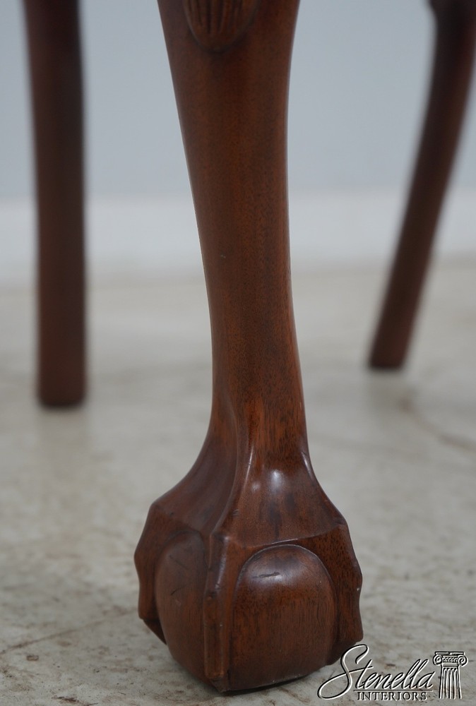 65223EC: Pair Bench Made Chippendale Mahogany Side Chairs