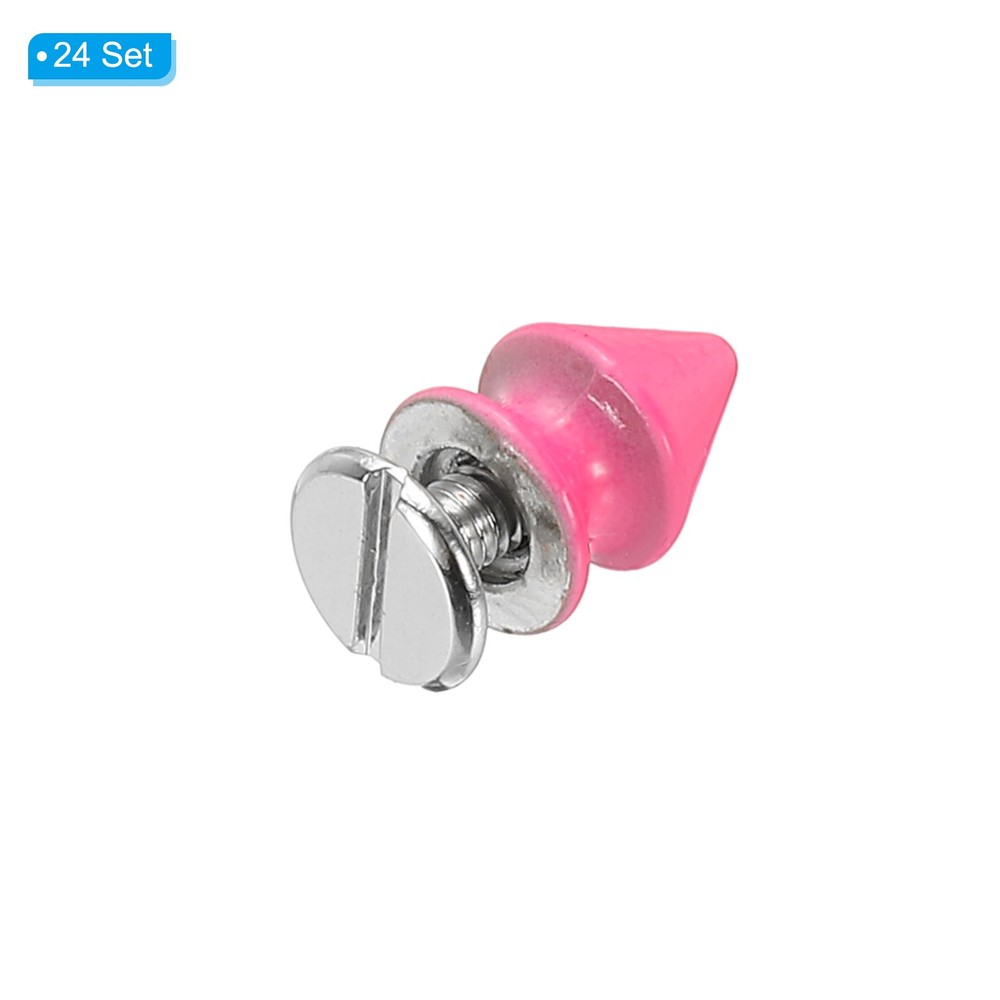 12mm Studs for Clothing, 24 Sets Spikes Leather Rivets, Pine