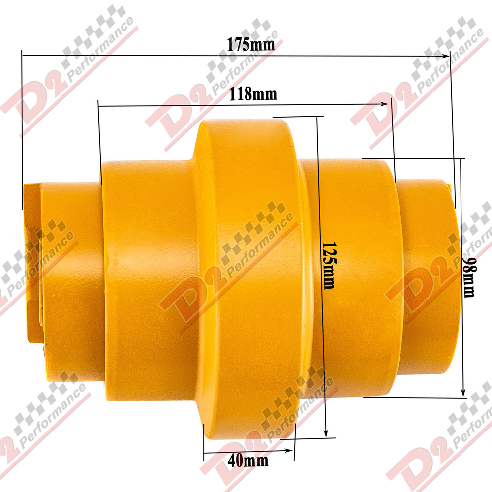 2 Pieces Bottom Track Roller Undercarriage For CATERPILLAR CAT 302.4D Excavator