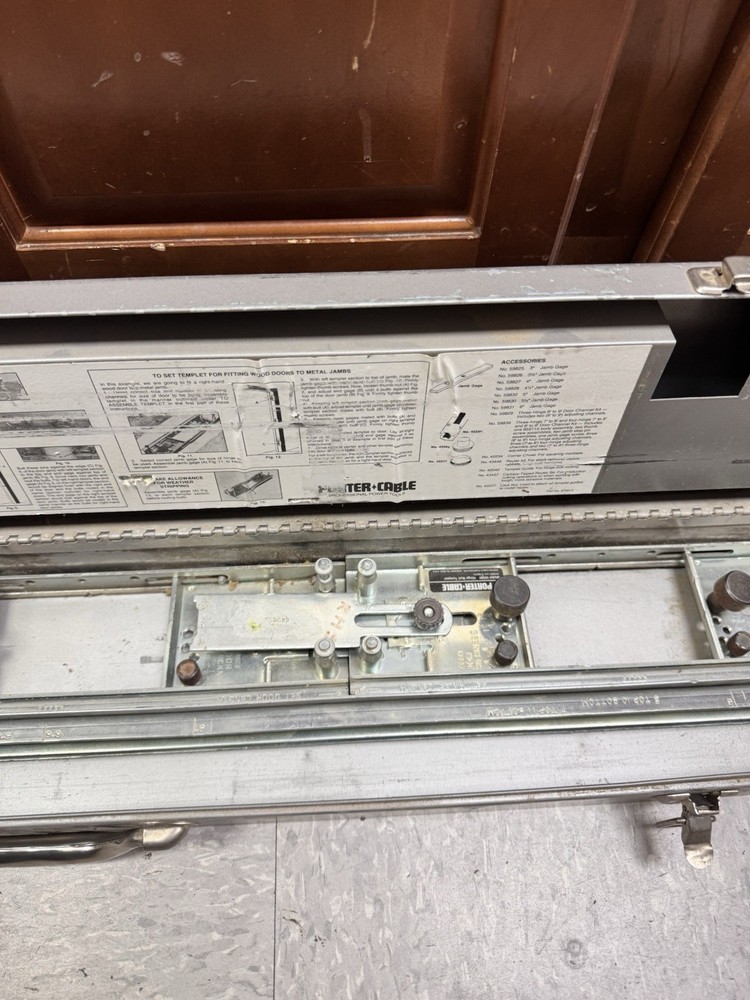 Porter Cable Hinge Butt Template Kit Model #59380 With Metal Case