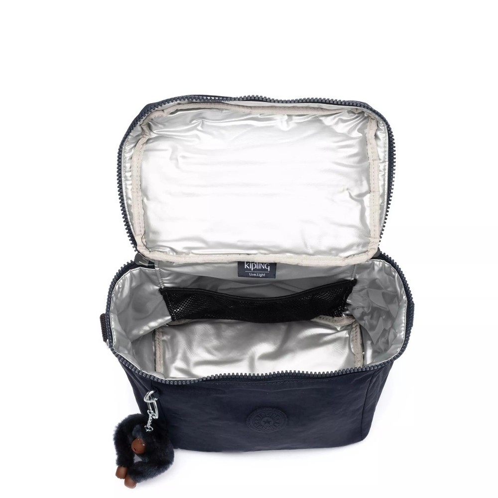 Kipling Graham Lunch Bag True Blue Tonal