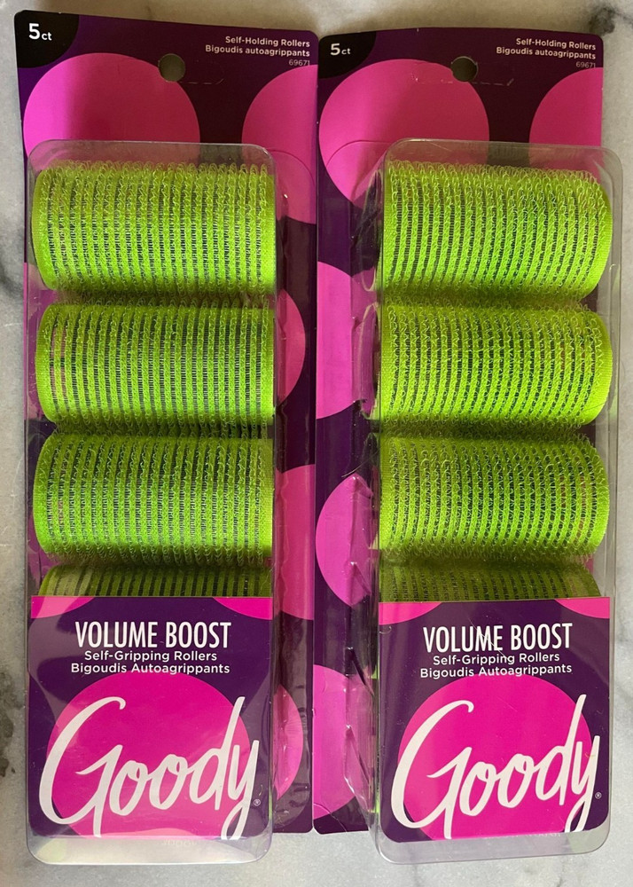 2 Goody Volume Boost Self Gripping Roller 69671 Self Holding Roller 5 Rollers Ea