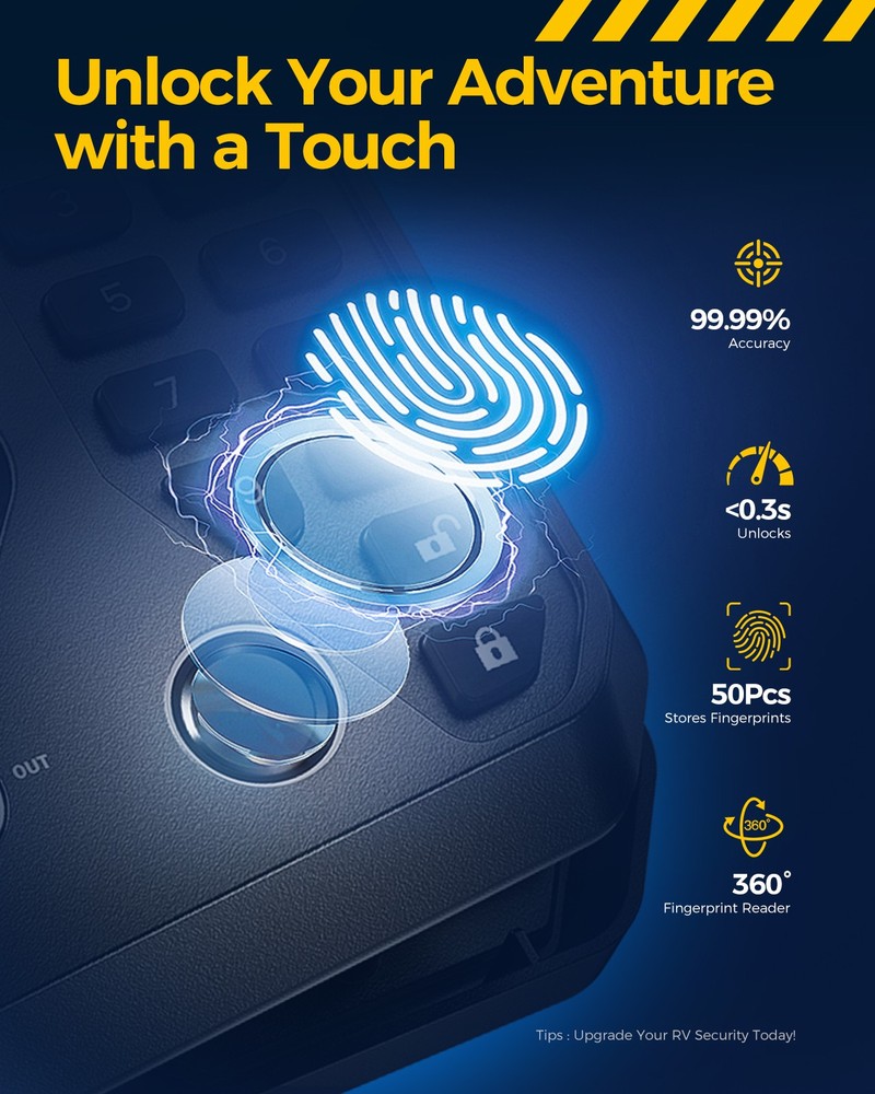 KYX RV Keyless Door Lock Replacement with Bluetooth APP