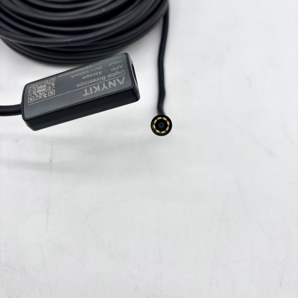 Anykit Mobile 15ft IP67 Digital Borescope Inspection Camera for iPhone/Android