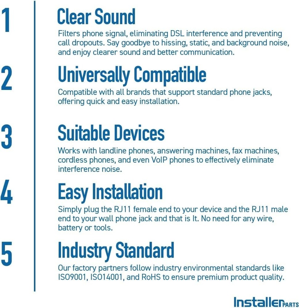 DSL Modem Filter - Clear Sound | Interference Elimination