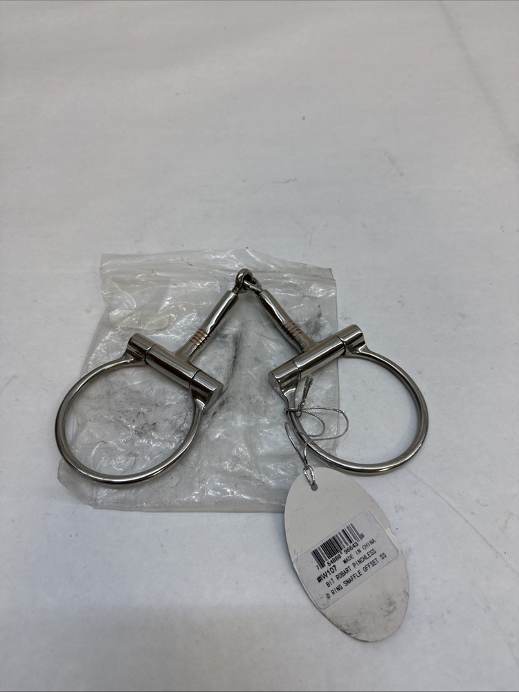 Robart Pinchless Bit D Ring Snaffle Offset SS