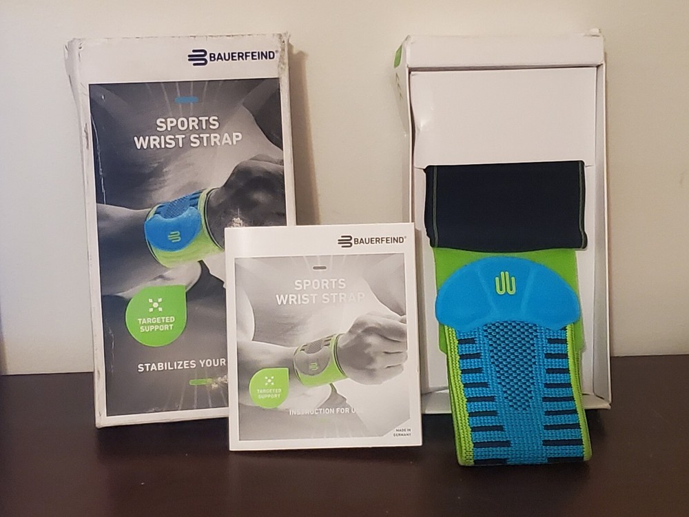 Bauerfeind Sports Wrist Strap - Rivera - Blue/Green - Size S/M