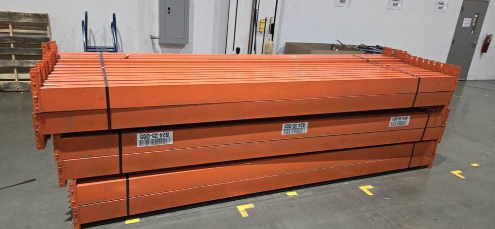 Interlake 144"x 6" Teardrop Pallet Racking Rack Step Beam Crossmember