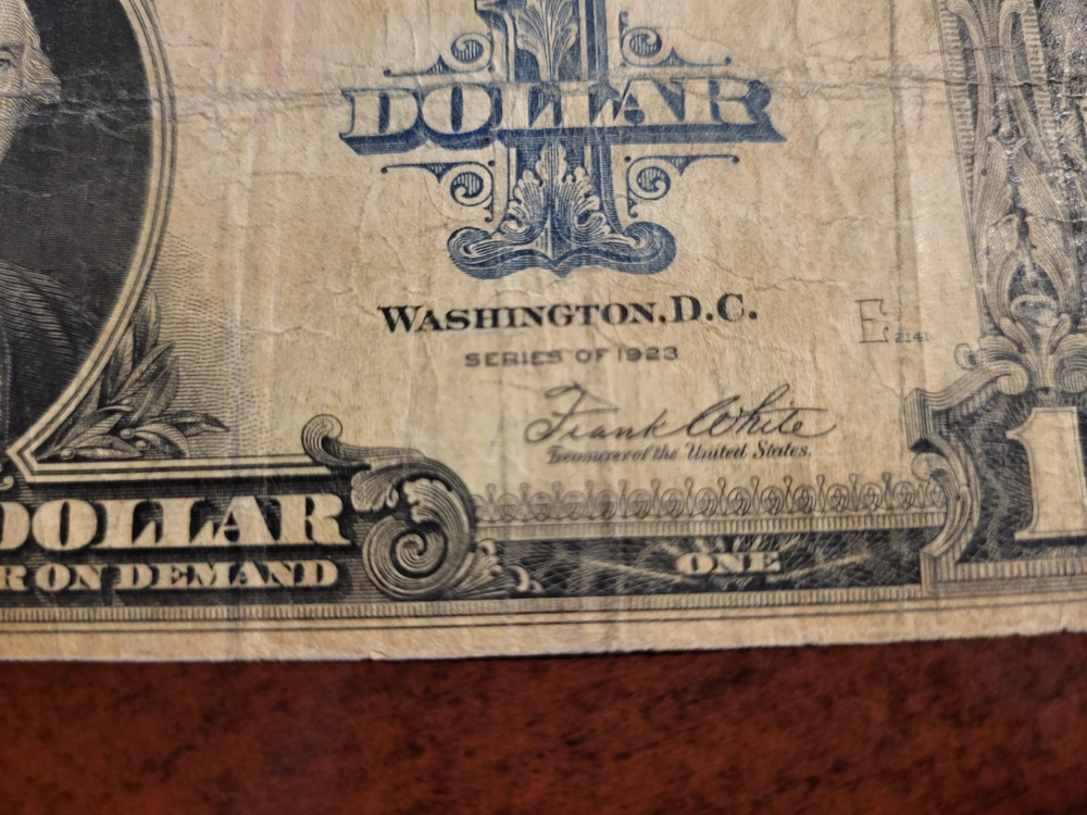 1923 Silver Certificate 1 Dollar, Large note inv03 m35
