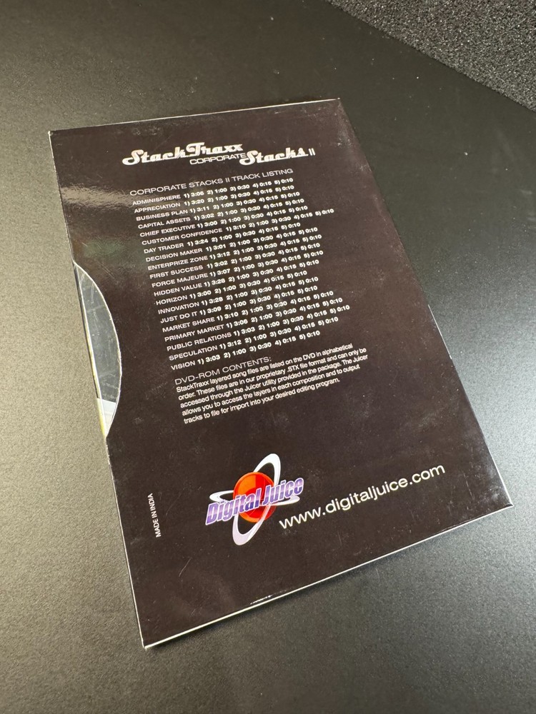 Digital Juice StackTraxx - Volume 18 Corporate Stacks II on DVD