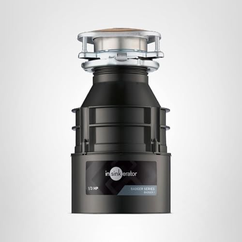 InSinkErator Garbage Disposal, Badger 1, Standard Series, 1/3 HP Continuous Feed