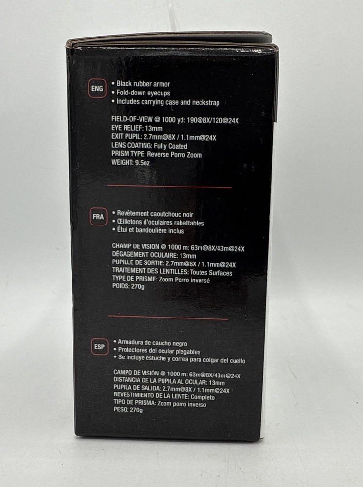 Tasco essentials Binoculars 8-24x25 ES82425Z