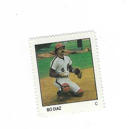 1983 FLEER BASEBALL STAMP BO DIAZ PHILADEPHILA  PHILLIES