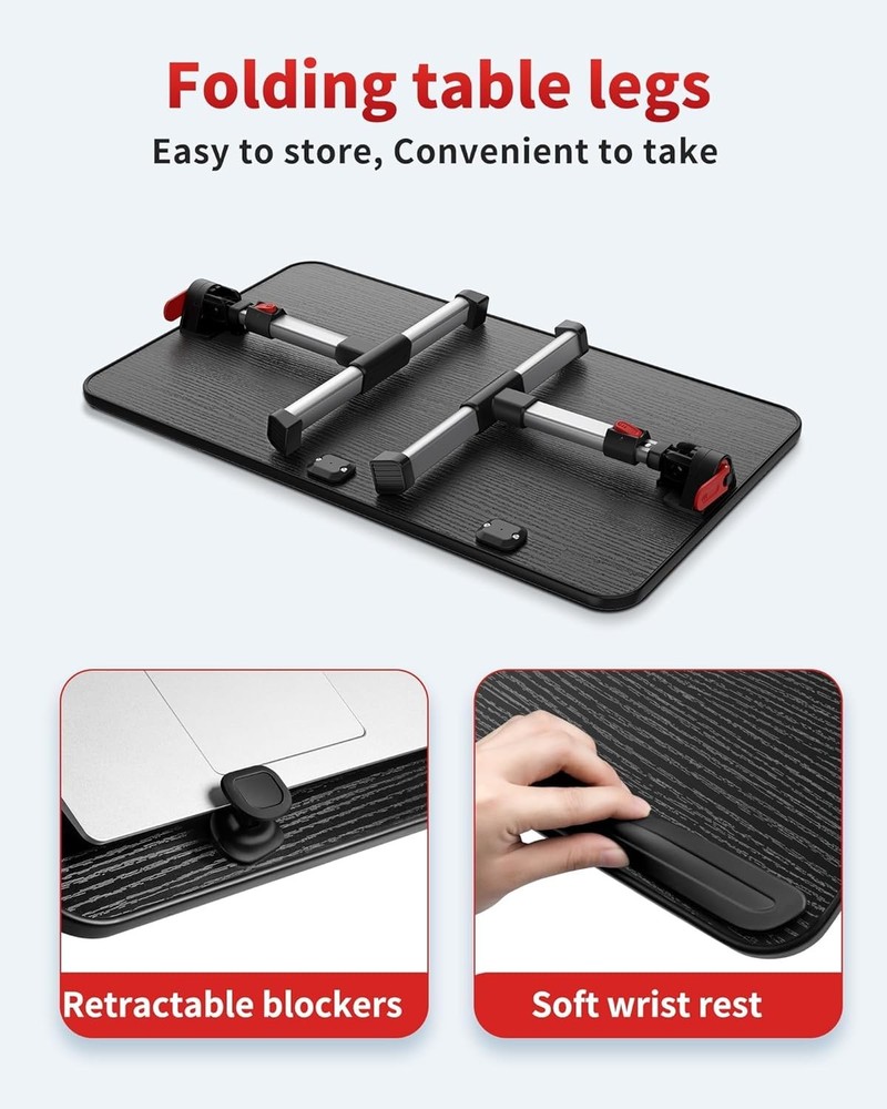 Multifunctional Laptop Table - Portable & Stable Design