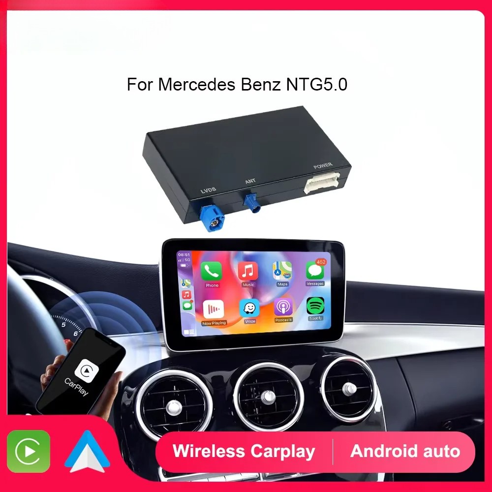 For NTG 5.0 Wireless CarPlay Adapter Android Auto Module for Benz for C GLC W205