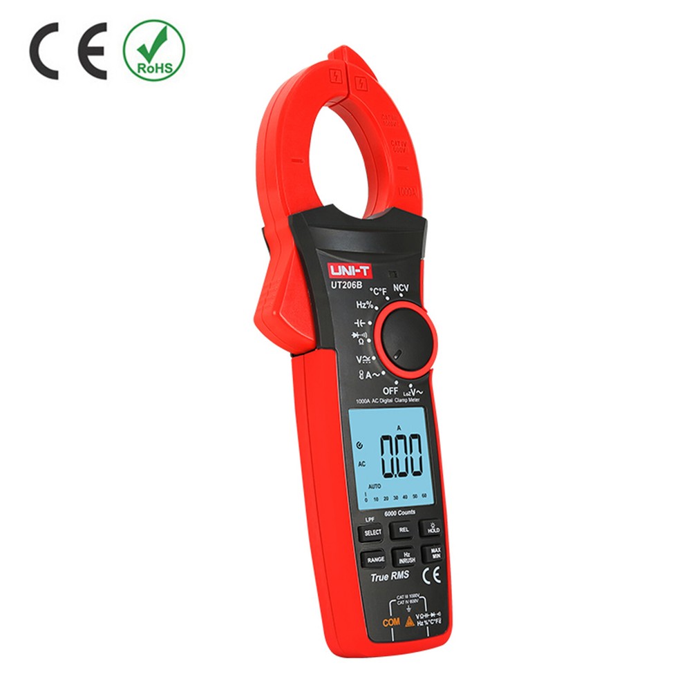 UNI-T UT206B 1000A True RMS Digital Clamp Meters with Auto Range