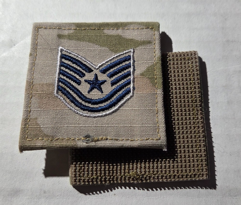 US Space Force Rank (used prior to Sep 2021) Technical Sergeant (hook & loop)