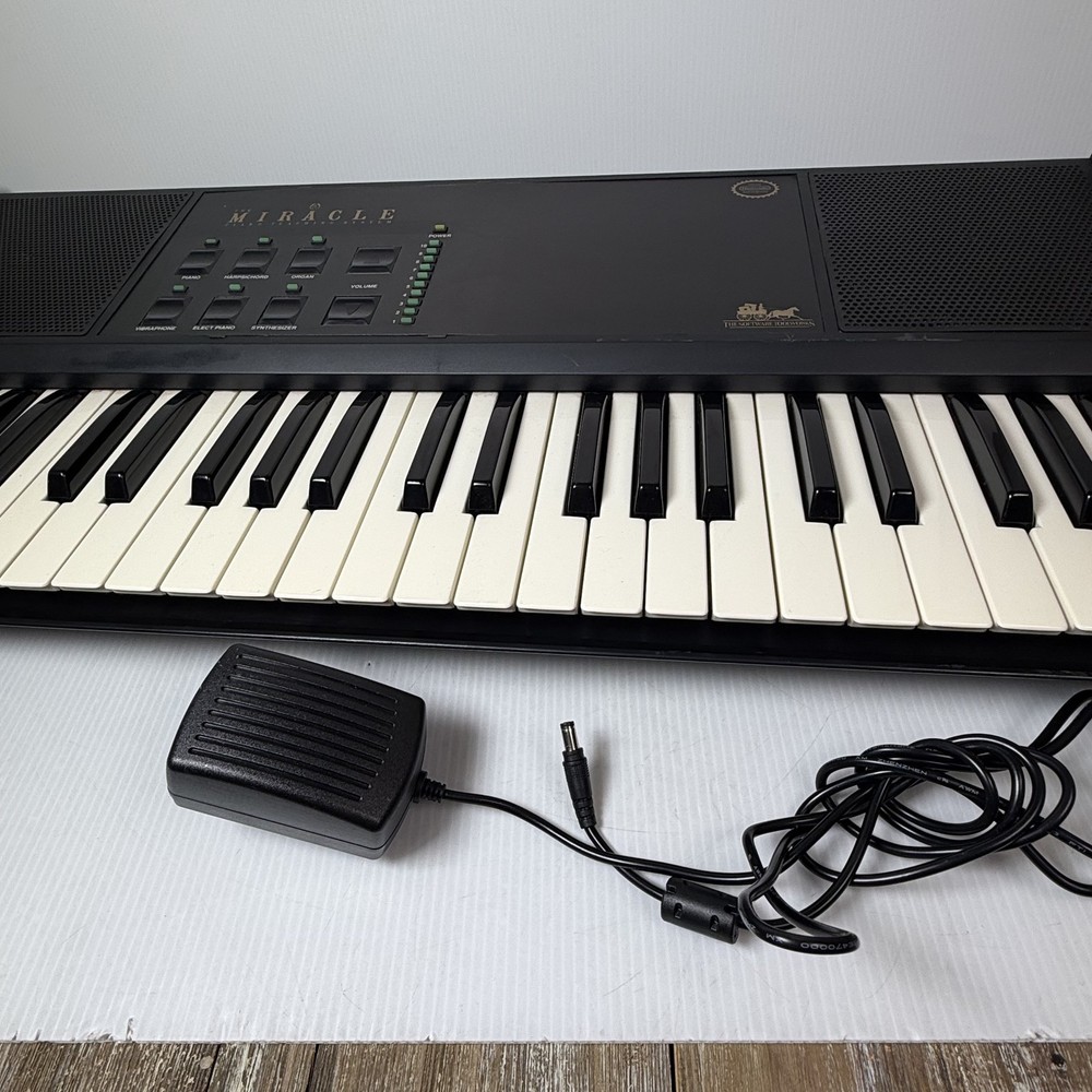 Miracle Piano Teaching System Keyboard Electronic 49-Key w/ Power Supply Working