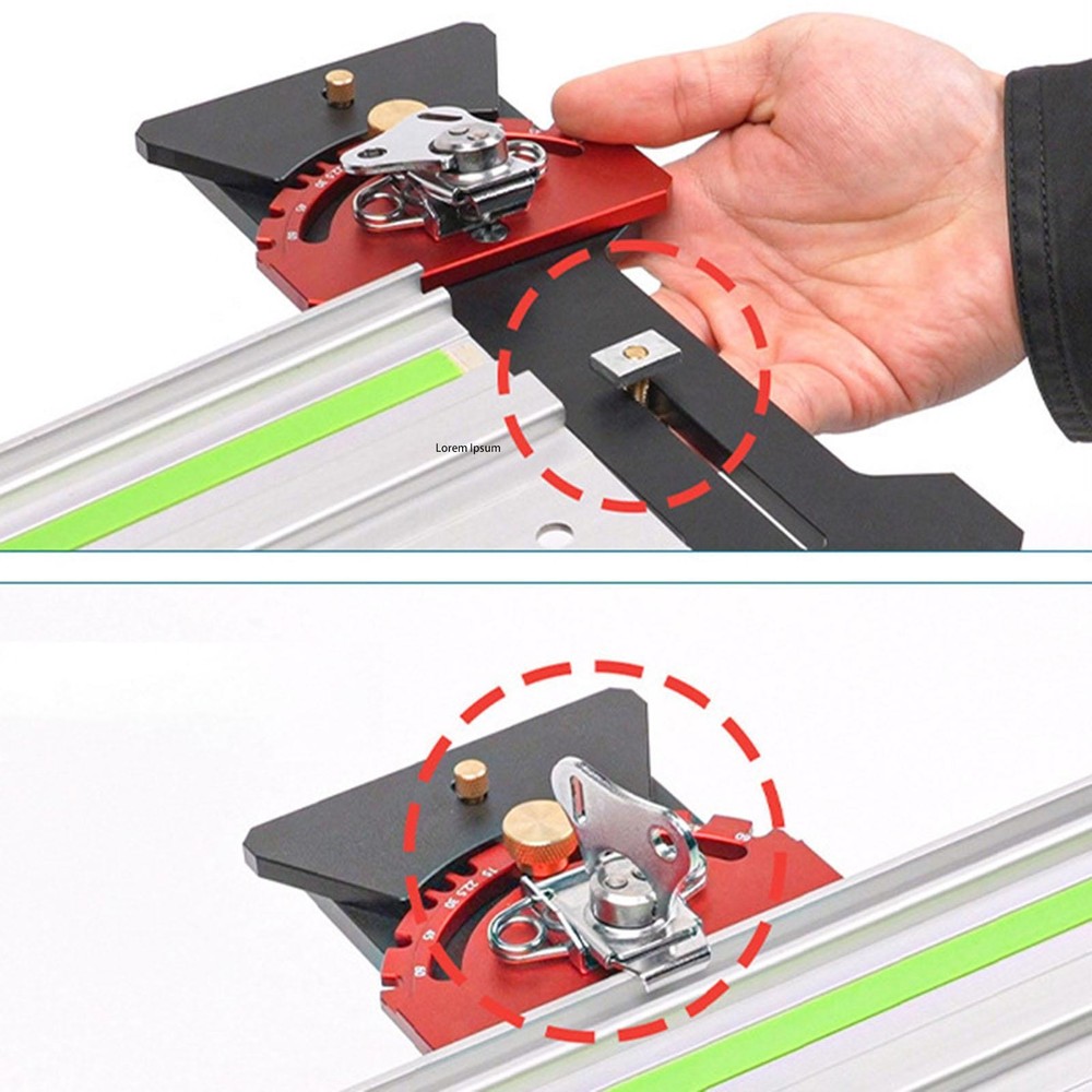 Track Square Professional DIY Quick Positive Adjustable Woodworking Tool