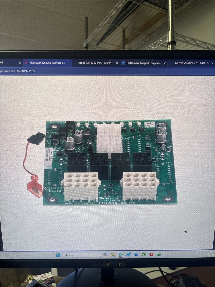 Frymaster 8262260 Interface Board Kit, Dual Vat, RE EL