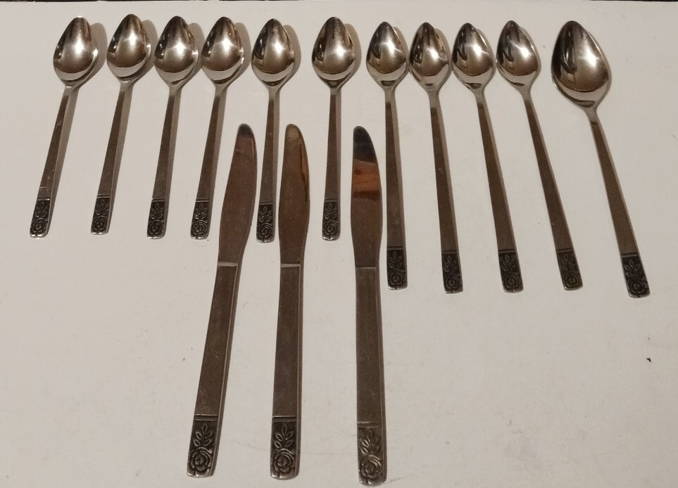 Vintage Silverware ST REGIS Lot Beautiful Rose Design