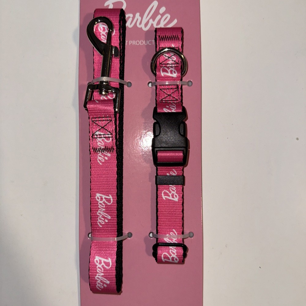 Barbie Fabric Leash & Collar, mattel, small