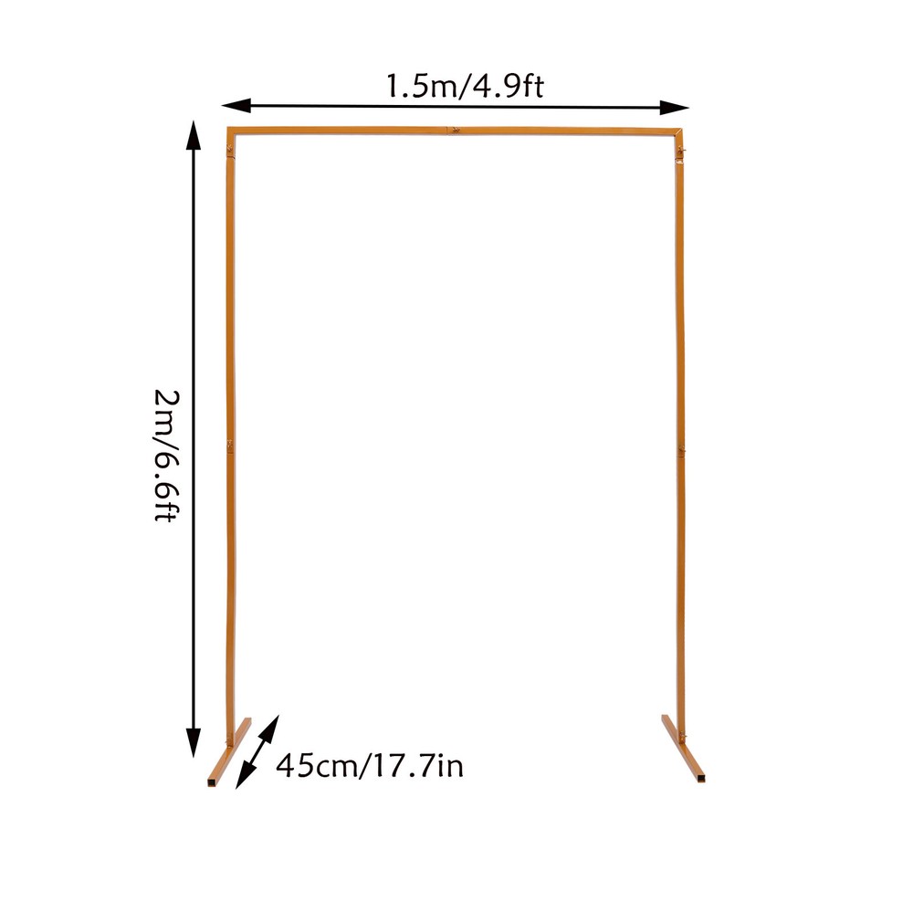 Rectangular Wedding Arch Rack Flower Balloon Arch Stand Party Backdrop Decor