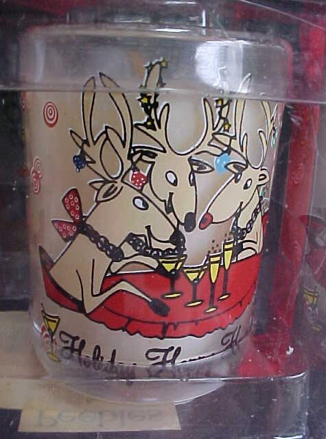 Funny Reindeer Votive Candle