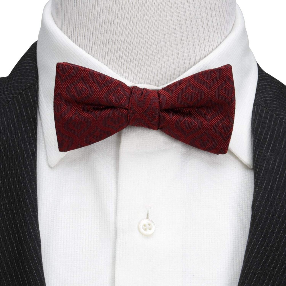Disney Mickey Mouse Holiday Maroon Bow Tie