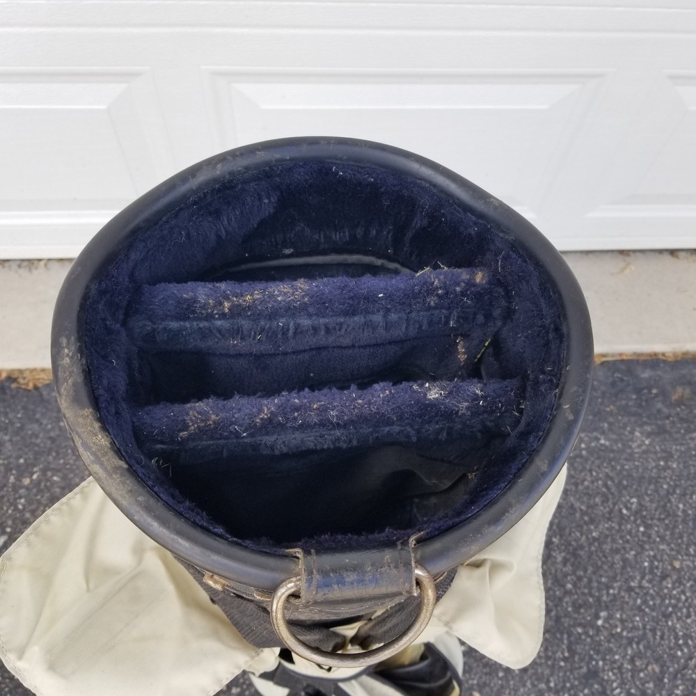 Vintage Golf Bag "Amtech" Tan 3-Way Divider
