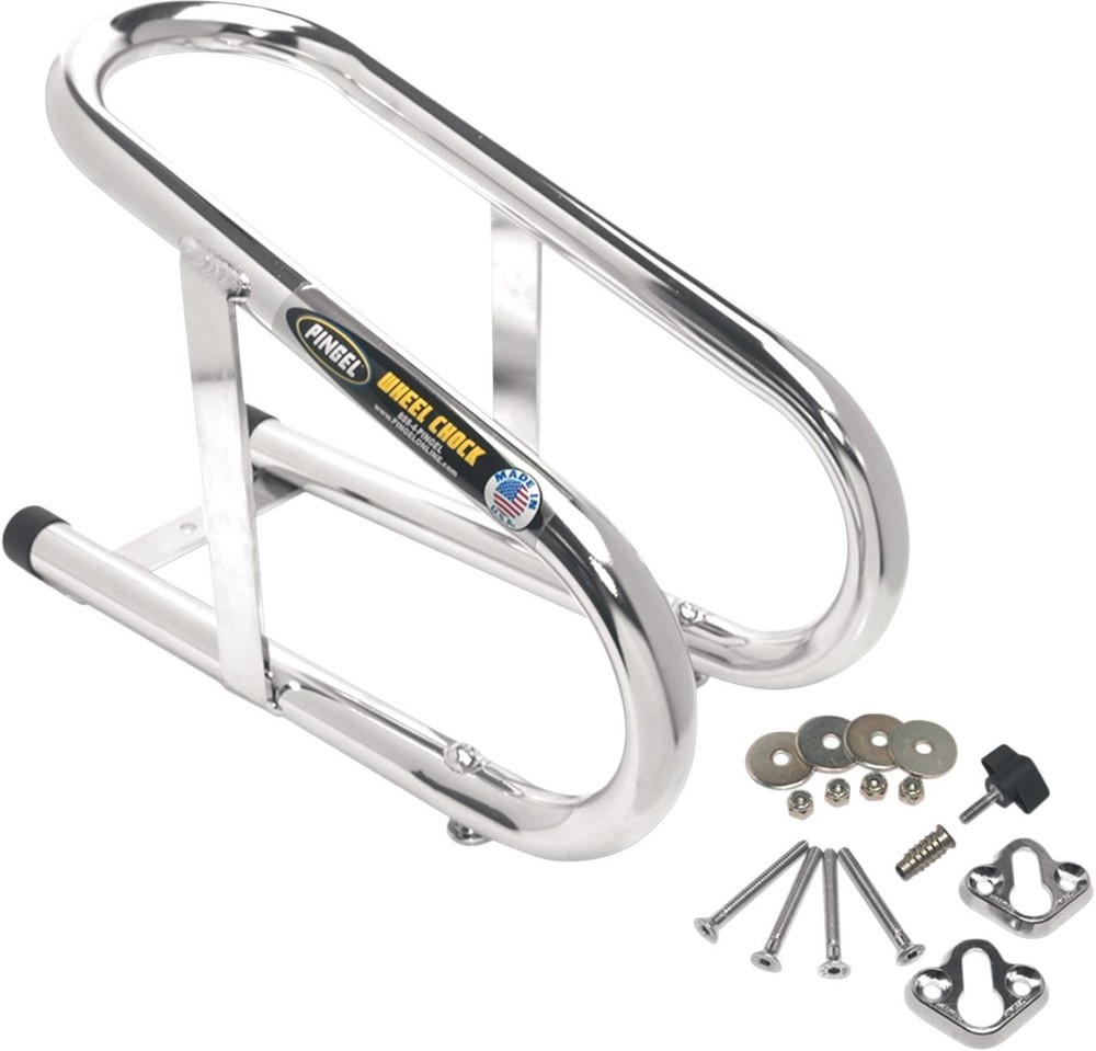 Pingel Chrome 3-1/2" Removable Wheel Chock (WC350)