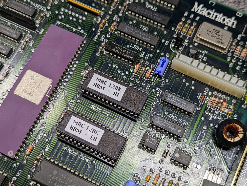 Apple Macintosh ROM Set Replacement Chips for 128K, 512K, 512Ke, Mac Plus EPROM