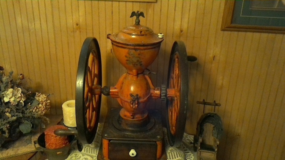 Antique coffee grind enterprise no 9
