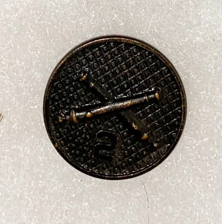 WWI 2nd Artillery Enlisted Collar Disc