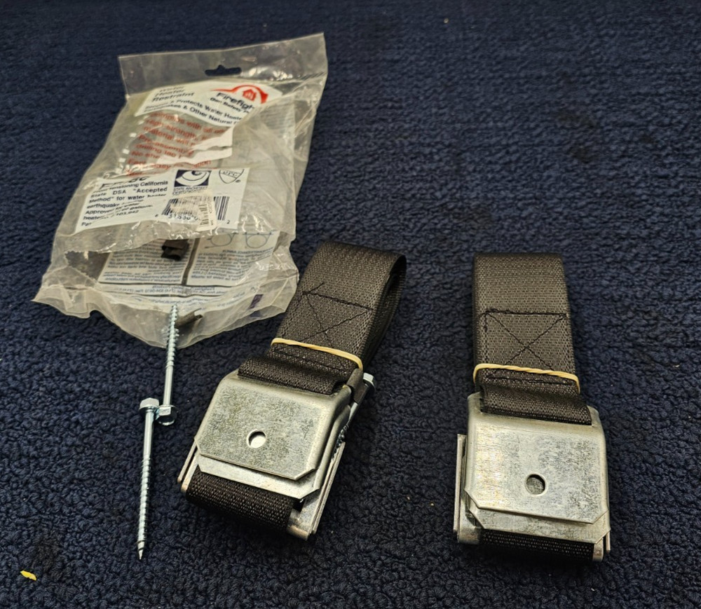 Firefighter FR-80: Soft Belt Style Water Heater Earthquake Strap Up to 80 Gal