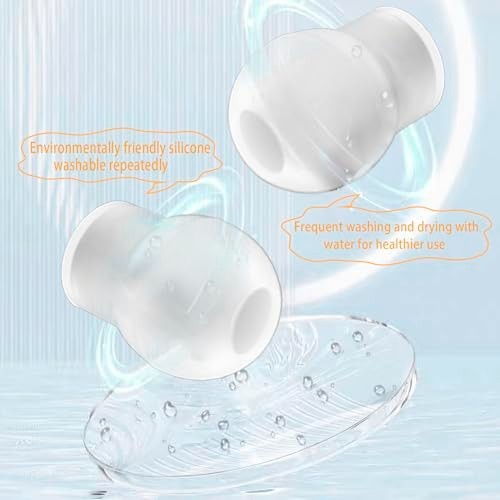 3 Pairs Silicone Stethoscope Ear Tips Replacement Earplugs, Soft & Comfortable E