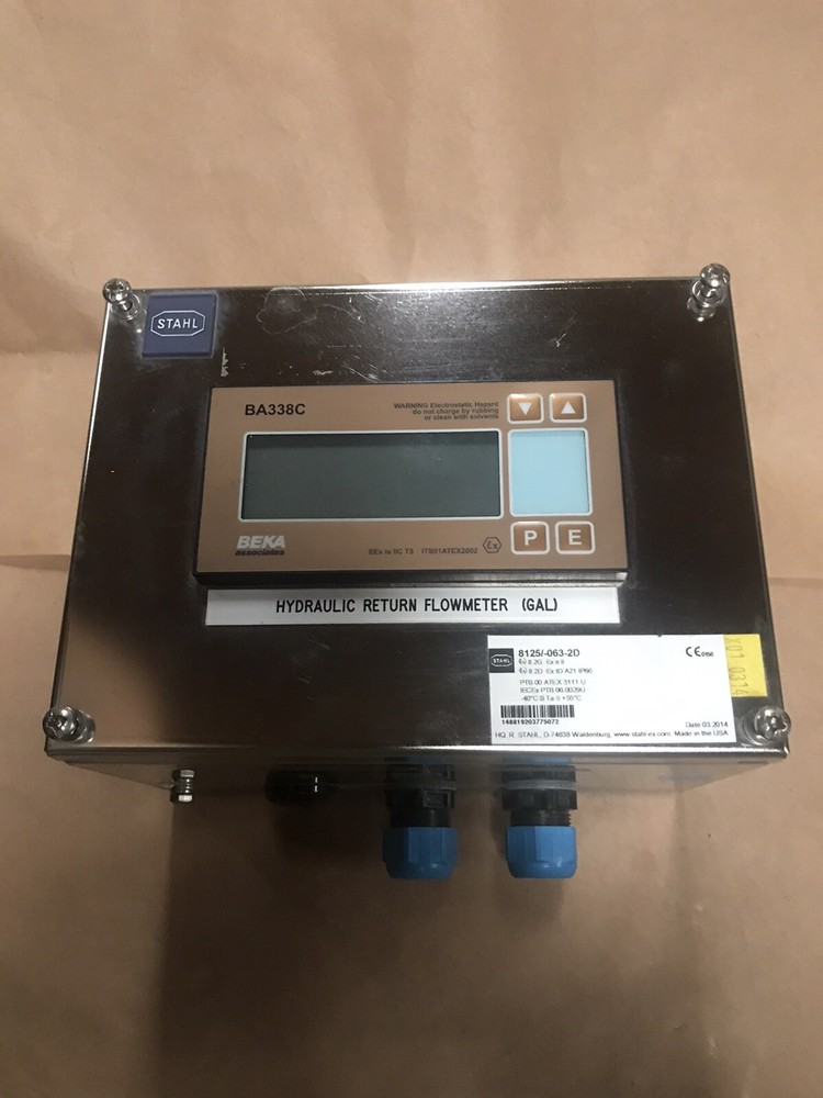 Beka BA338C Display Hydraulic Flowmeter Enclosure