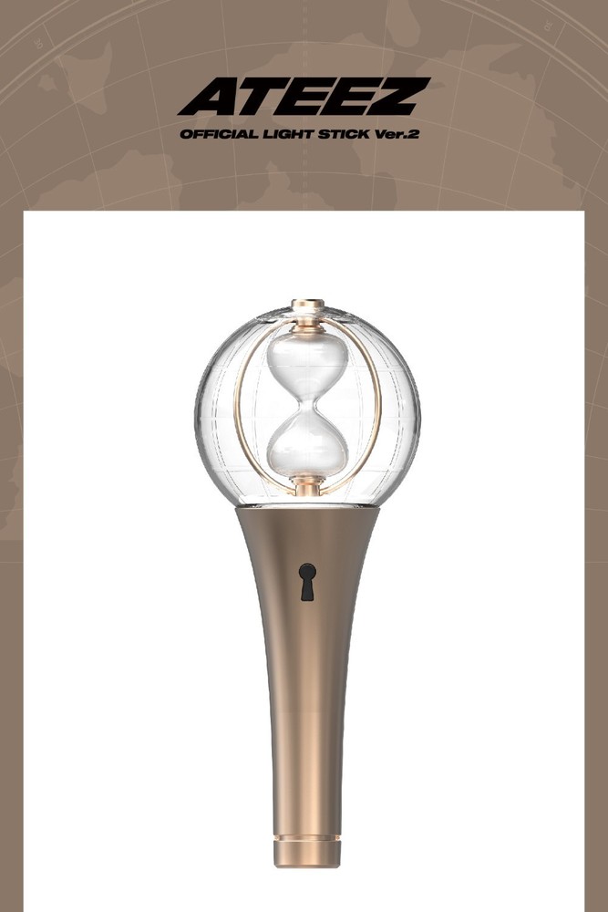ATEEZ OFFICIAL LIGHT STICK VER.2 with Strap, Tracking OFFICIAL FANLIGHT MD GOODS