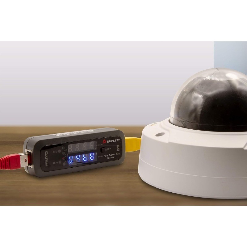 Tester Pro Inline Power Over Ethernet Detector - PSE-Type/Class, Power Source