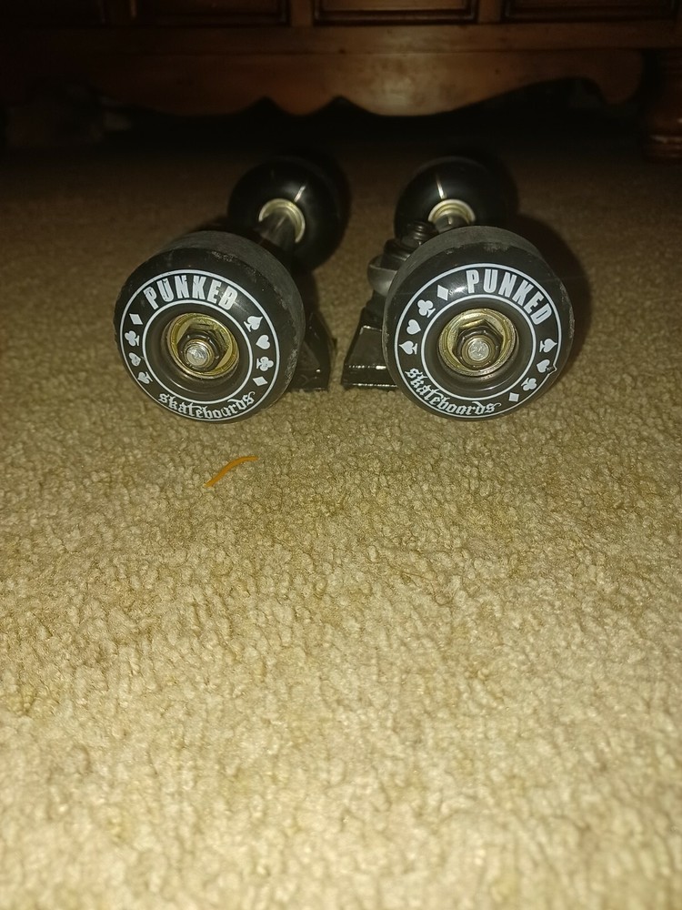Rare Punked Skateboard Wheels Poker Suits.