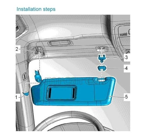 2PCS Audi Inner Sun Visor Clips, Upgraded Car Interior Sunscreen Holder gray