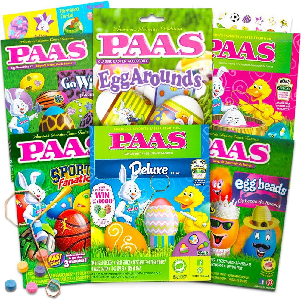 Paas Easter Egg Decorating Kit 6-Pack Deluxe Variety Set with Tools & Dyes