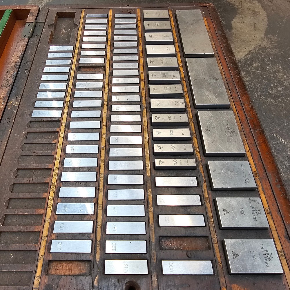 Dearborn Ellstrom .100-4" Steel Rectangular Gage Blocks Few Missing/Replacements